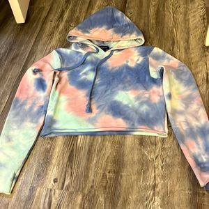 Wildfox Tie dye cropped hoodie XS